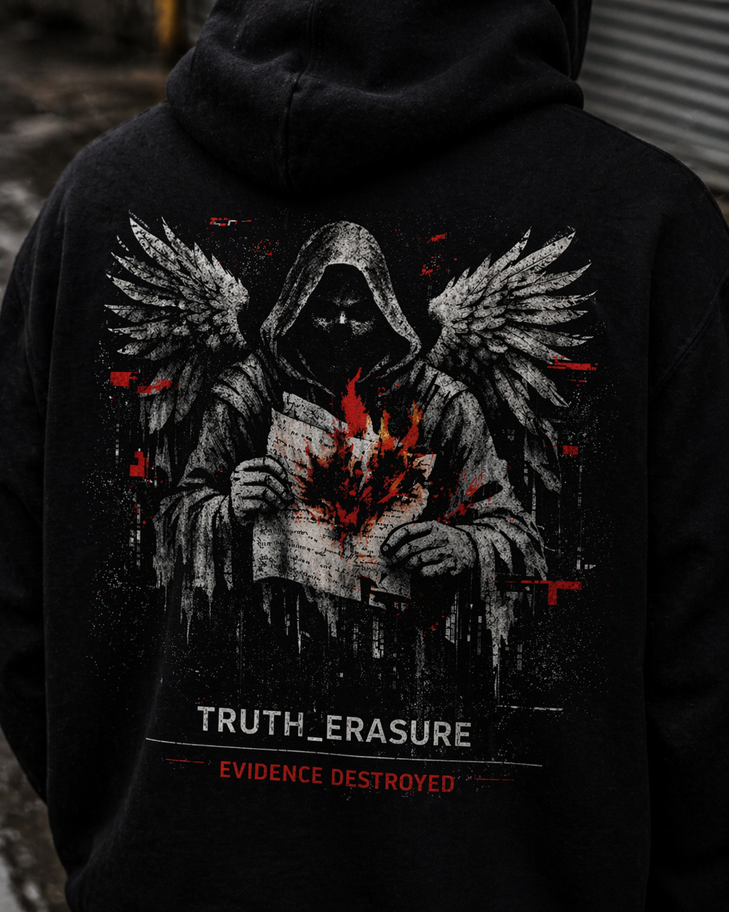 File_004: Truth_Erasure Unisex Hoodie